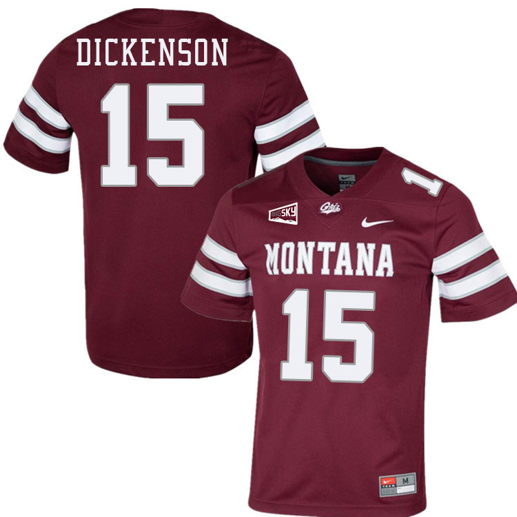 Dave Dickenson Griz Jersey,University Of Montana Grizzlies #15 Dave Dickenson Jersey-Maroon